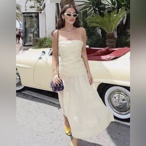 Zara || Womens Draped Midi Dress || zw collection